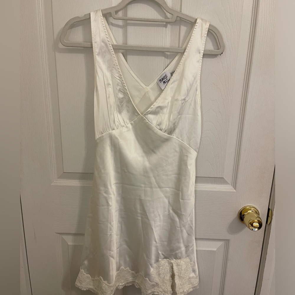 princess polly white cream mini dress